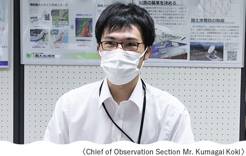 Chief of Observation Section Mr. Kumagai Koki