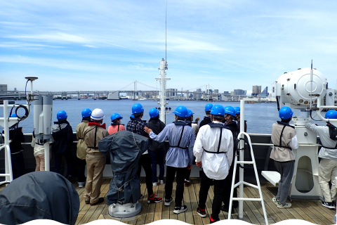 Photo taken while leaving the Port of Tokyo