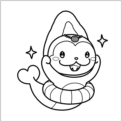 おっきーぬりえ