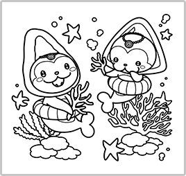 サンゴとおっきーみなみん