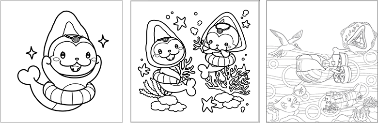 ぬりえで遊ぼう