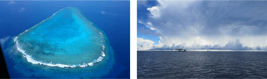 国土交通省関東地方整備局特定離島港湾事務所「沖ノ鳥島の風景」